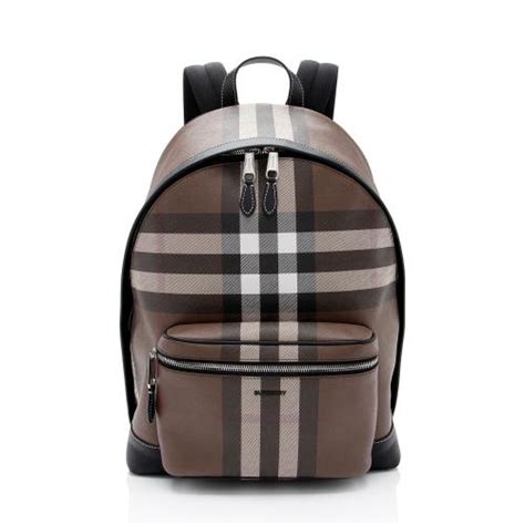 burberry housecheck textured backpack|Burberry Jett Check Canvas Backpack .